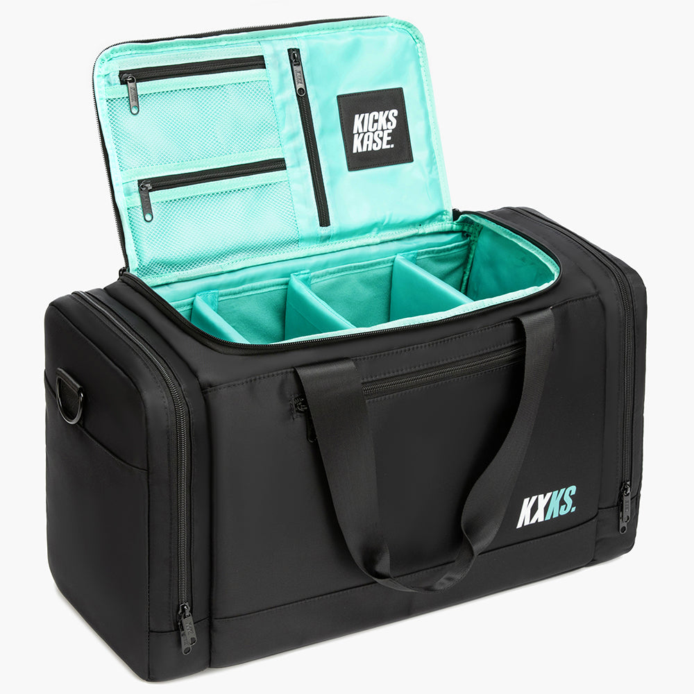 Originals Kicks Kase Duffle 40L (Black/Aqua) - KXKS. USA