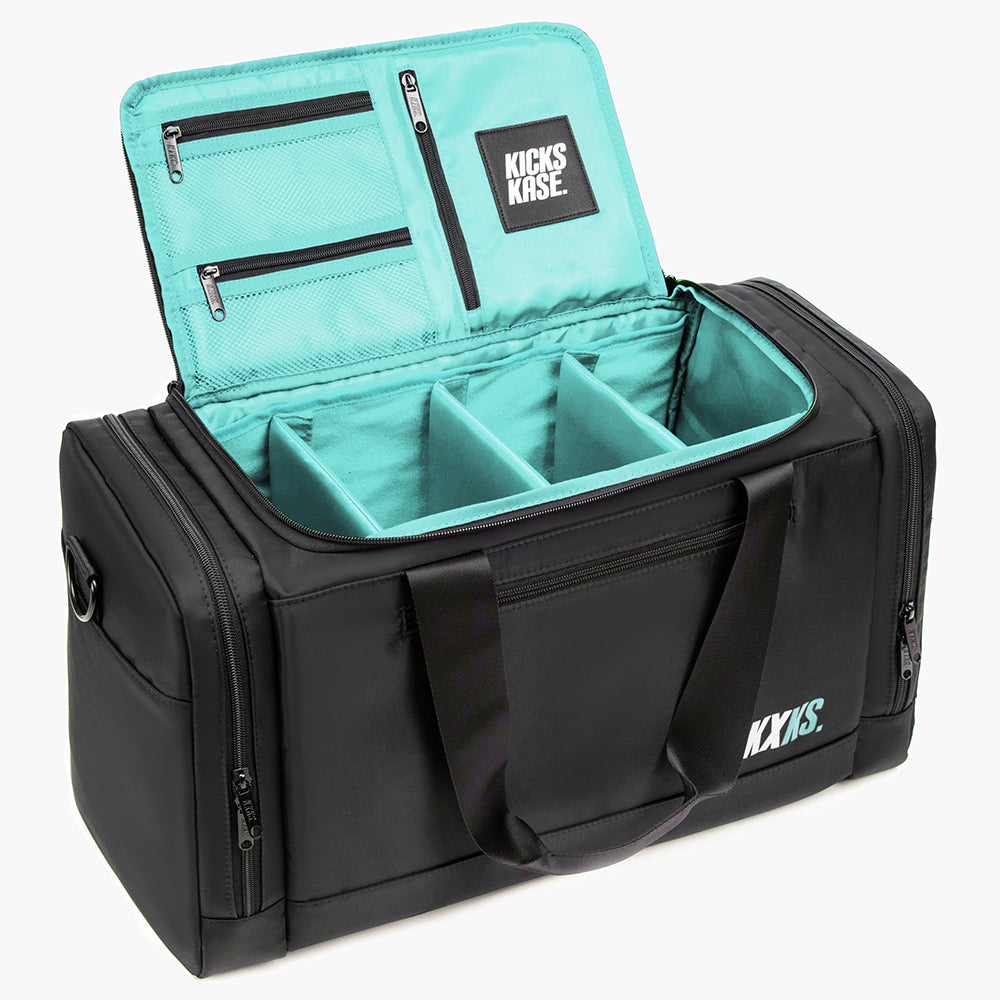 Originals Kicks Kase Duffle (Black/Aqua)