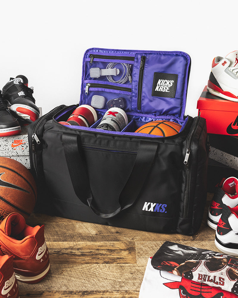 Originals Kicks Kase Duffle (Black/Purple)
